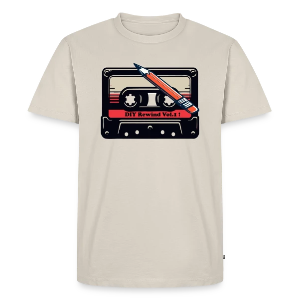 Cassette Rétro K7 : L'Analogique Stylé sur T-shirt Premium bio Homme