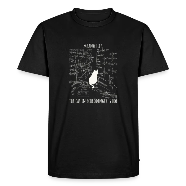 Humour de Schrödinger | Chat Quantique sur T-shirt Premium bio Homme