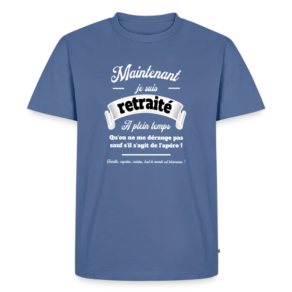 Apéro Retraite : Humour et Détente sur T-shirt Premium bio Homme