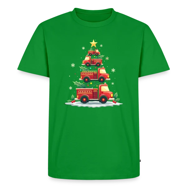 Camion de Pompiers Amusant - Noël sur T-shirt Premium bio Homme