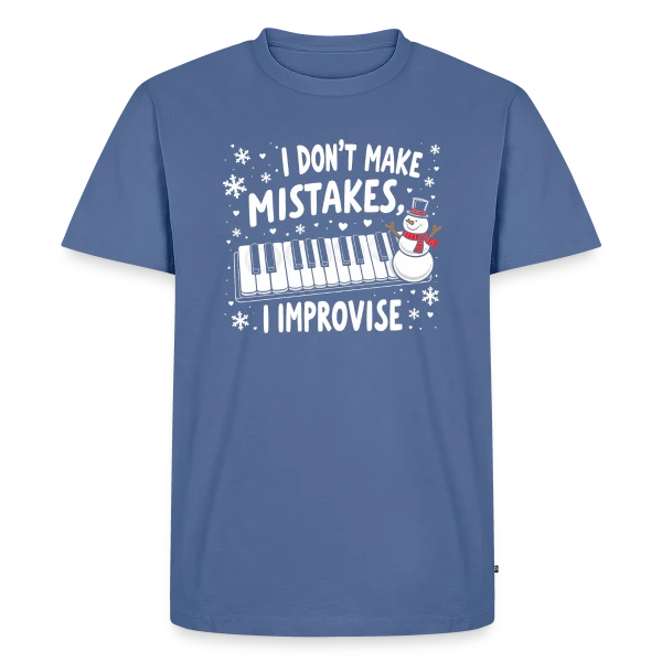 Pianiste Humour - Je n'fais pas d'erreurs, j'improvise sur T-shirt Premium bio Homme