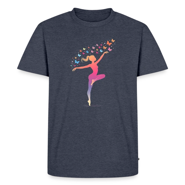 Maquette de T-shirt Premium bio Homme « Gymnastique Rythmique - Humour Vieille pour Ça » à personnaliser
