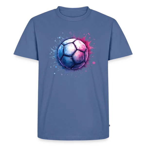 Maquette de T-shirt Premium bio Homme « Idées Cadeaux Handball - Pour les Passionnés » à personnaliser