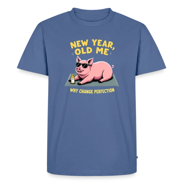 Nouvel An Humoristique - Cochon Détendu sur T-shirt Premium bio Homme
