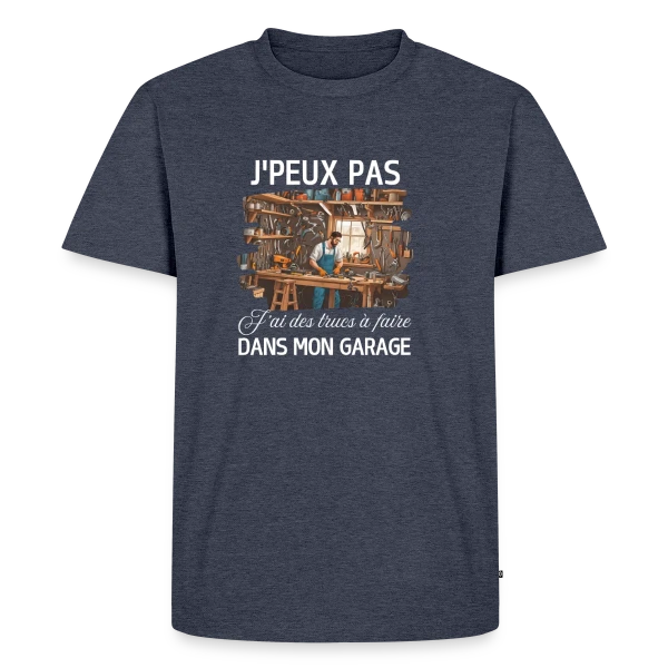 Humour Bricoleur - J'peux Pas J'ai Garage sur T-shirt Premium bio Homme