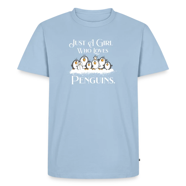 Juste une fille qui adore les pingouins - T-shirt humour sur T-shirt Premium bio Homme