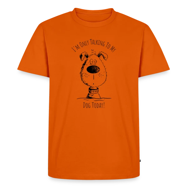 Je ne parle qu'à mon chien - T-shirt humour canin sur T-shirt Premium bio Homme