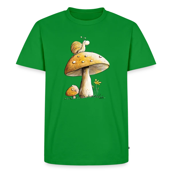 Escargot Rêveur sur Champignon sur T-shirt Premium bio Homme
