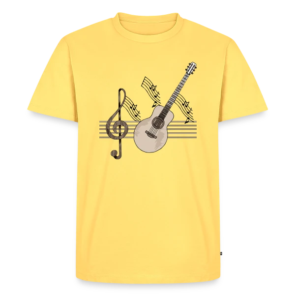 Guitare Addict sur T-shirt Premium bio Homme