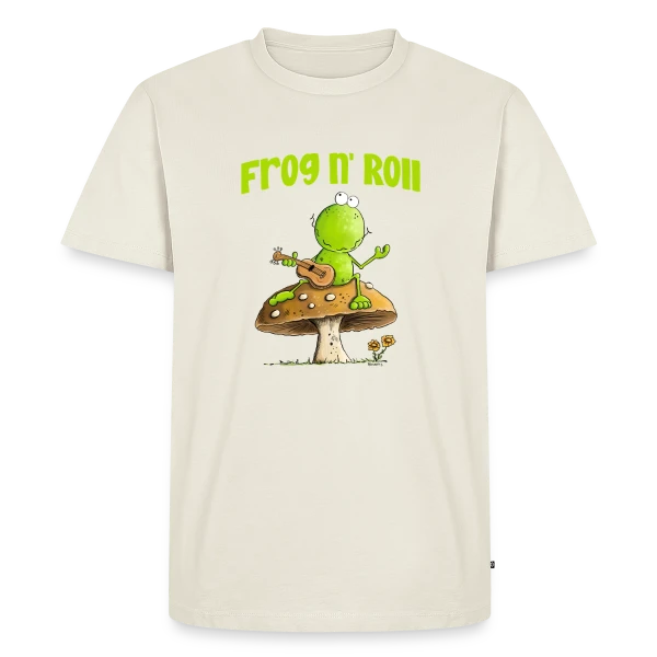 Grenouille guitariste cottagecore sur T-shirt Premium bio Homme