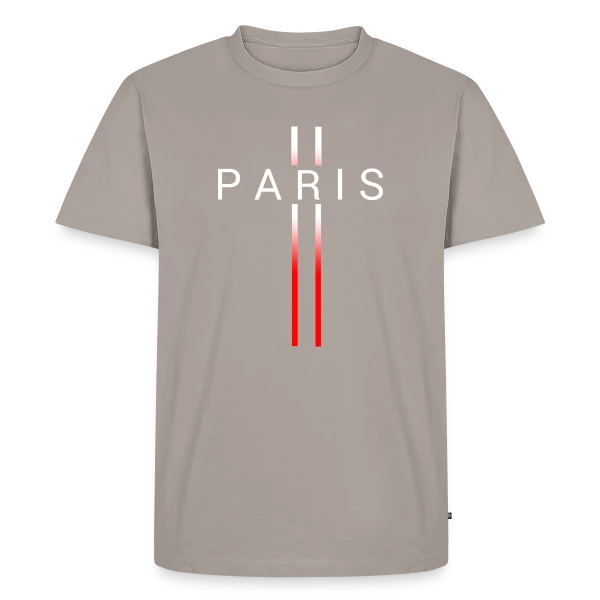 Maquette de T-shirt Premium bio Homme « Motif Abstrait Rouge » à personnaliser