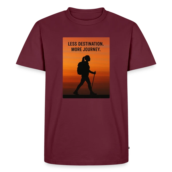 Randonneuse Aventure Voyage sur T-shirt Premium bio Homme
