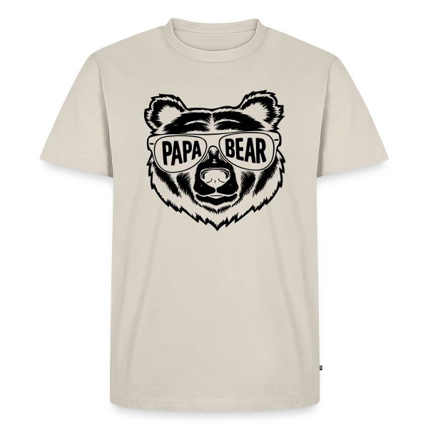 Papa Bear - Le Papa Câlin de la Famille sur T-shirt Premium bio Homme