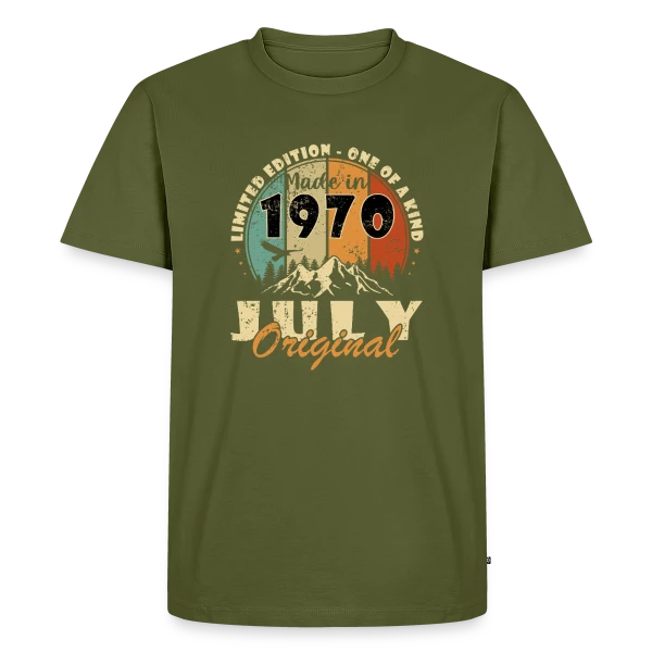 Année de Naissance 1970 Édition Limitée sur T-shirt Premium bio Homme