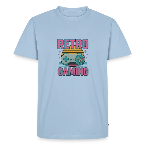 Manette Rétro Gaming Années 90 sur T-shirt Premium bio Homme