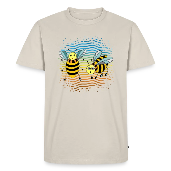 Maquette de T-shirt Premium bio Homme « Le Royaume Fascinant des Insectes et Petites Bêtes » à personnaliser
