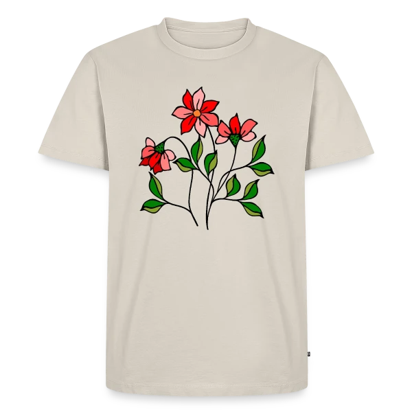 Fleurs Épanouies sur T-shirt Premium bio Homme