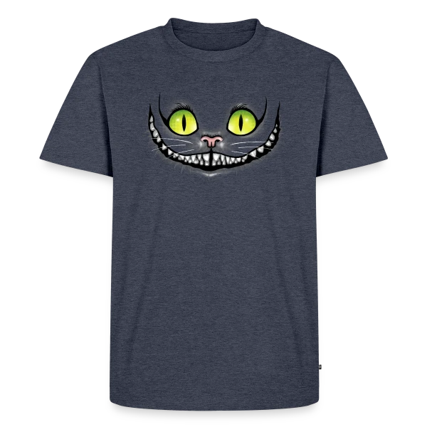 Chat Noir Sourit dans le Noir sur T-shirt Premium bio Homme
