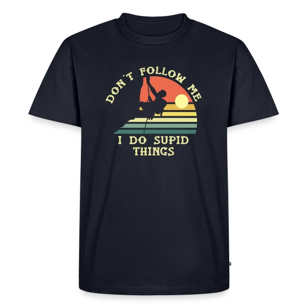 Escalade Rétro Aventure sur T-shirt Premium bio Homme