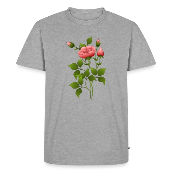 Maquette de T-shirt Premium bio Homme « Design Numérique 2140 » à personnaliser