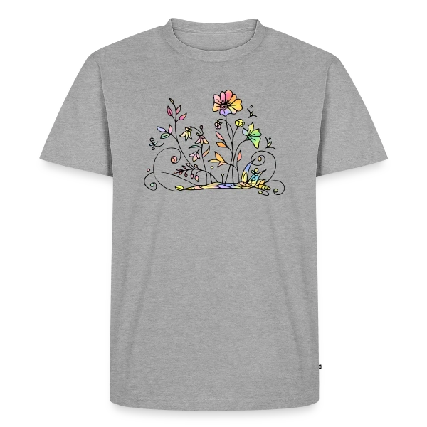 Maquette de T-shirt Premium bio Homme « Code Secret 2255 » à personnaliser