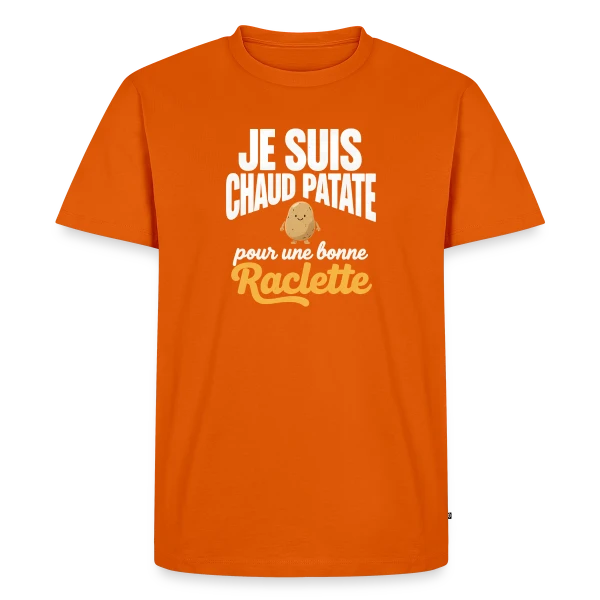 Maquette de T-shirt Premium bio Homme « Illustration Géométrique Moderne » à personnaliser