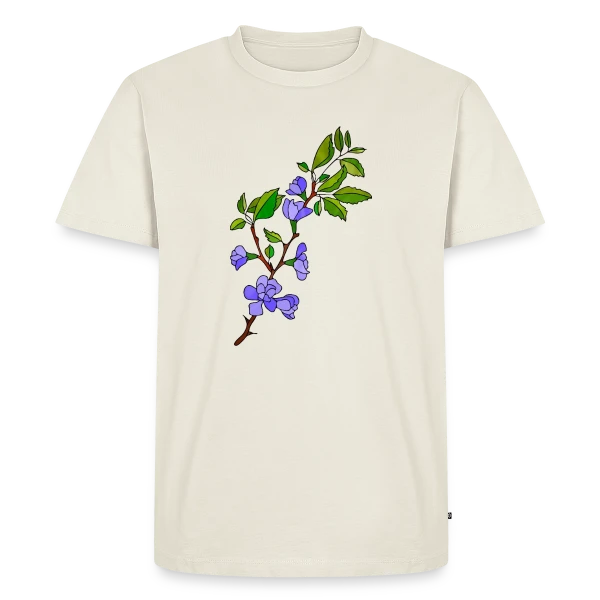Maquette de T-shirt Premium bio Homme « Signature Numérique » à personnaliser