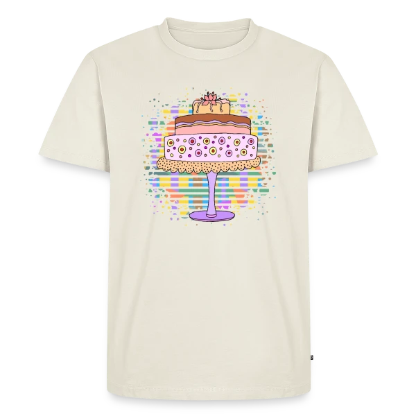 Maquette de T-shirt Premium bio Homme « L'Élégance du Nombre 3003 » à personnaliser