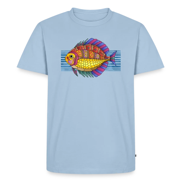 Maquette de T-shirt Premium bio Homme « Design Numérique 5099 : Votre Style Unique » à personnaliser
