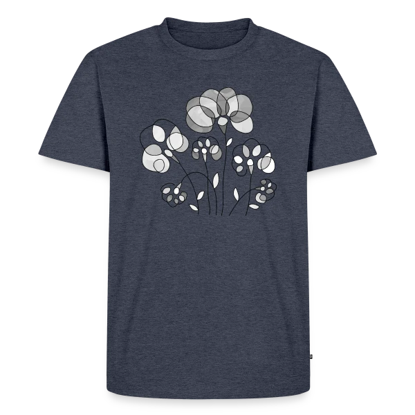 Maquette de T-shirt Premium bio Homme « Art Digital Abstrait 3515 » à personnaliser
