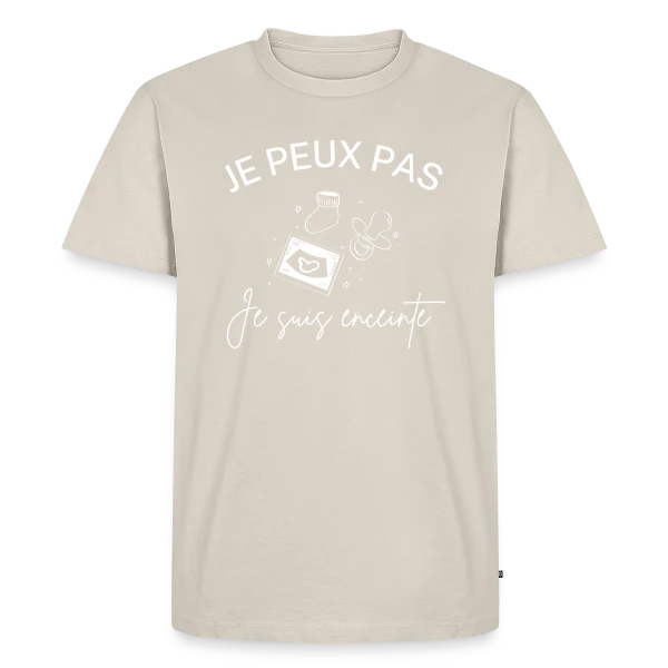Je Peux Pas, Je Suis Enceinte ! sur T-shirt Premium bio Homme