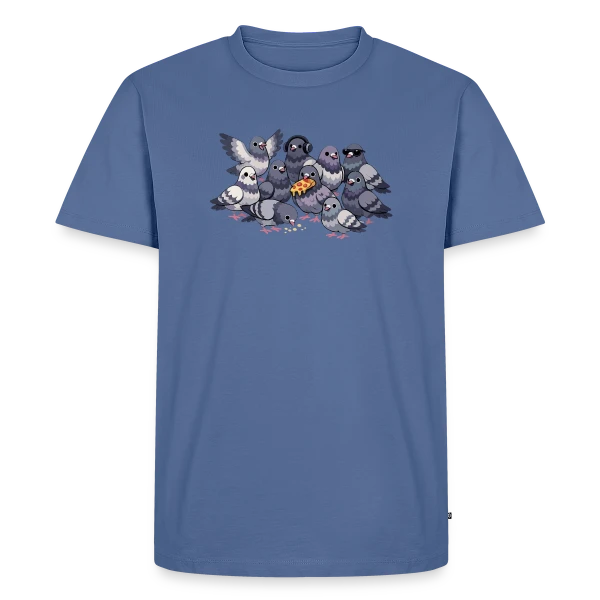 Maquette de T-shirt Premium bio Homme « Esprit Créatif & Libre » à personnaliser