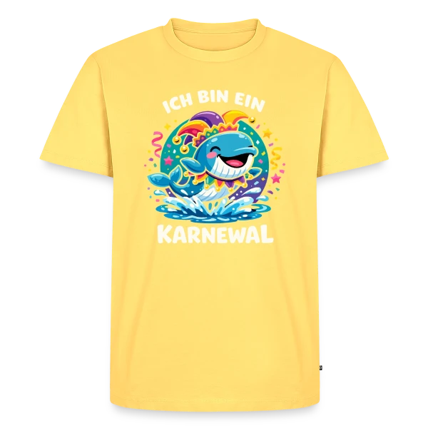 Maquette de T-shirt Premium bio Homme « Écho Urbain » à personnaliser