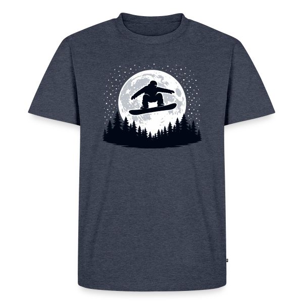 Maquette de T-shirt Premium bio Homme « Rythmes Graphiques Uniques » à personnaliser