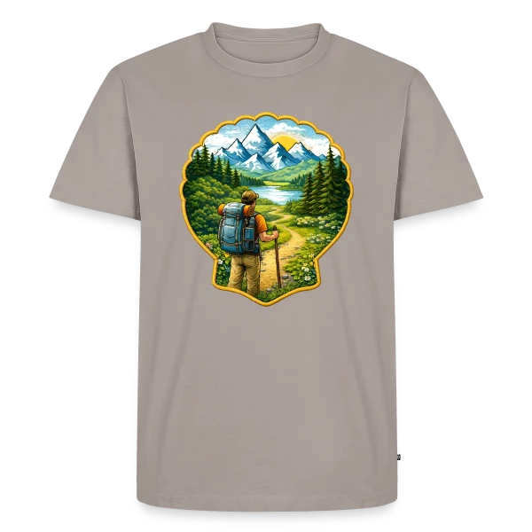 Chemin de Compostelle - L'Esprit Pèlerin sur T-shirt Premium bio Homme