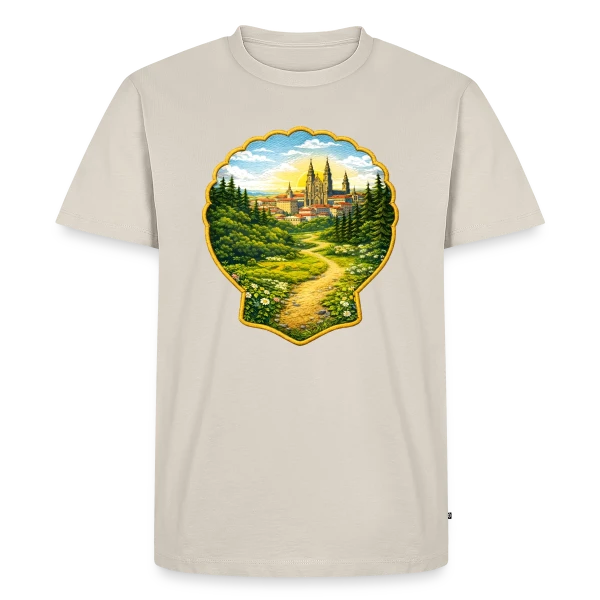 Chemin de Compostelle : L'Aventure du Pèlerinage sur T-shirt Premium bio Homme