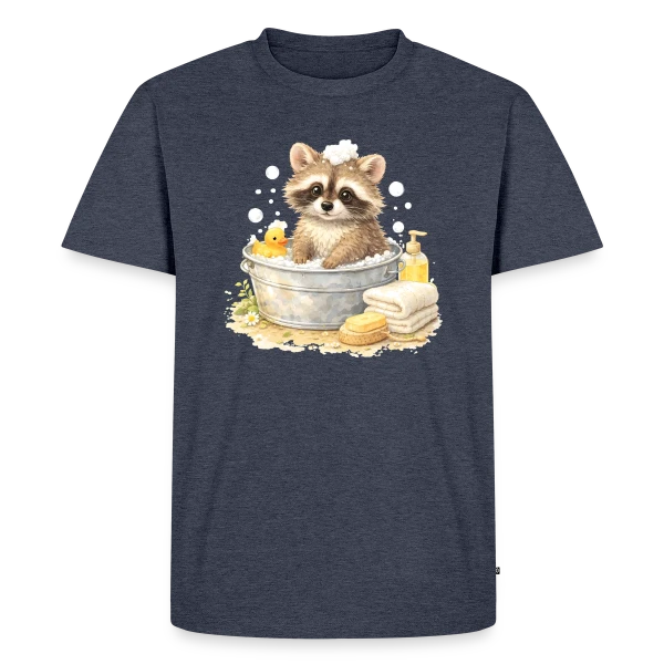 Bébé Raton Laveur dans le Bain sur T-shirt Premium bio Homme