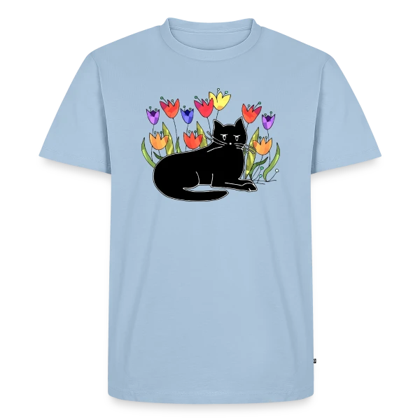 Maquette de T-shirt Premium bio Homme « Code 3311 : Minimaliste & Tendance » à personnaliser