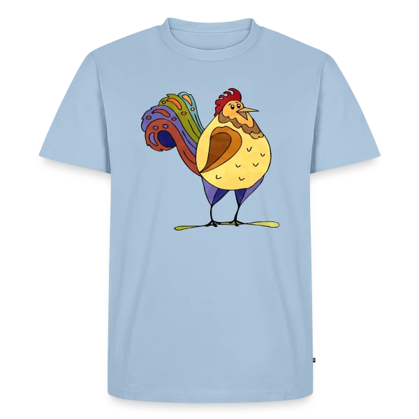 Maquette de T-shirt Premium bio Homme « Énigme Numérique 4194 » à personnaliser
