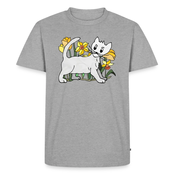 Maquette de T-shirt Premium bio Homme « L'Énigme du Code 4093 » à personnaliser