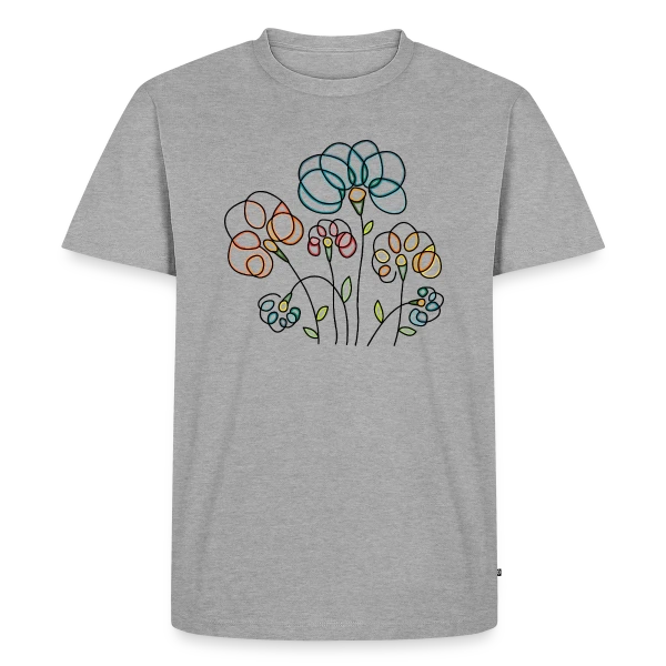 Maquette de T-shirt Premium bio Homme « L'Énigme du 4189 » à personnaliser