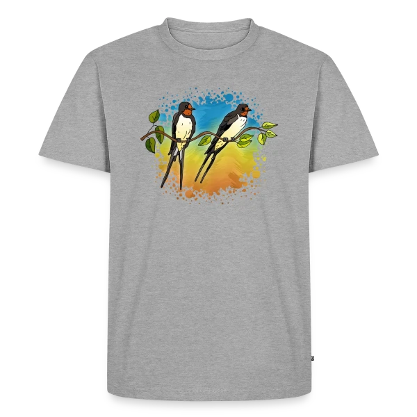 Maquette de T-shirt Premium bio Homme « Numéro Mystique 4195 » à personnaliser