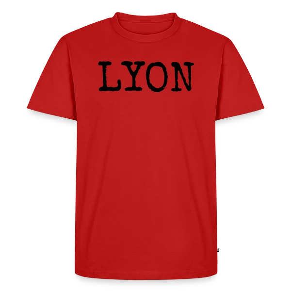 Lyon Texte Grunge sur T-shirt Premium bio Homme