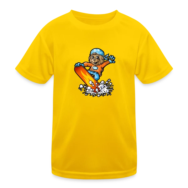 Marmotte Snowboard Fun sur T-shirt sport Enfant