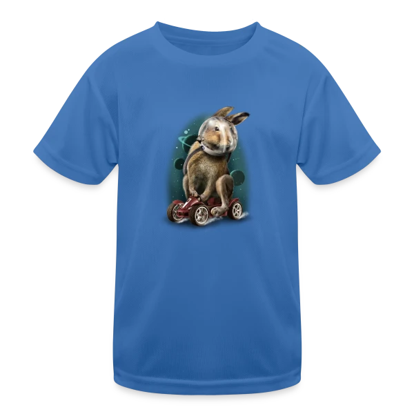 Lapin Racer Spatial sur T-shirt sport Enfant