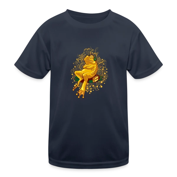 Grenouille Relax : Mode Cassette sur T-shirt sport Enfant