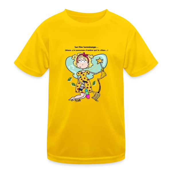 Fée du Ménage sur T-shirt sport Enfant