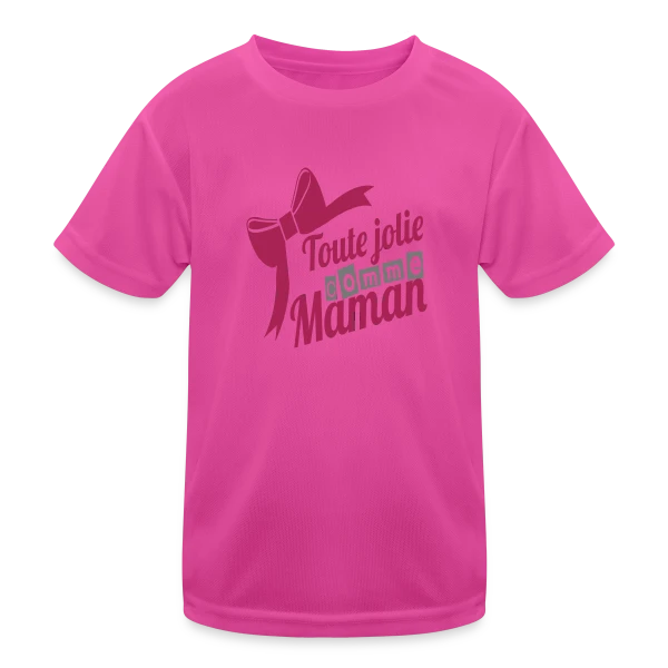 Aussi Jolie Que Maman sur T-shirt sport Enfant