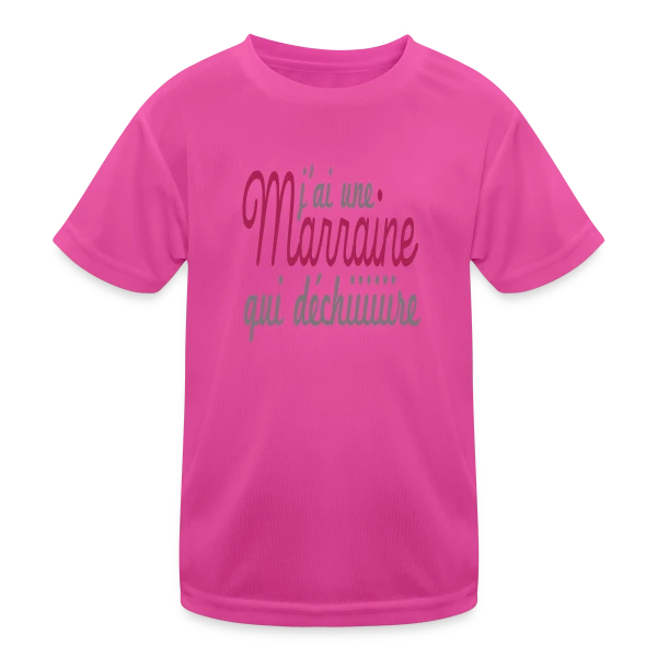 Marraine qui déchire sur T-shirt sport Enfant