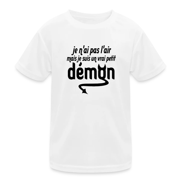 Petit Démon sur T-shirt sport Enfant